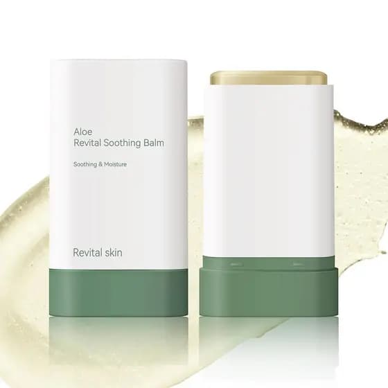 GrospeOrganicAloeVeraGelStick para Rosto e Corpo, Gel de Aloe Puro Ideal para Hidratação, Alívio para Pele Seca, Antirru