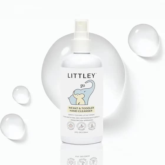 Littley Limpador de Mãos para Bebês e Crianças Pequenas | Spray de HOCl sem álcool para Delie | Fórmula sem fragrância |