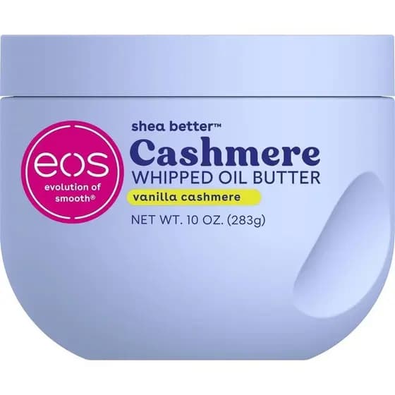 Loção Corporal Eos Cashmere Cream, Aroma de Baunilha Cashmere, Hidratação Não Sensível por 72 Horas, Adequada para Pele