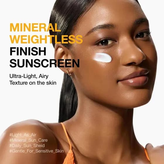 Protetor Solar Mineral Não Irritante Anua SPF50, proteção solar de amplo espectro, fórmula à base de zinco, adequado par