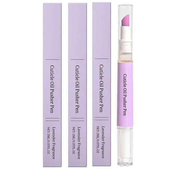Pincel de cerâmica para esmalte, caneta dois em um para cuidado das cutículas, adequada para o cuidado de unhas secas e