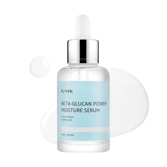 Sérum Hidratante Intenso com β-Glucano IUNIK – Um sérum vegano puro com β-glucano e 7 tipos de peptídeos para hidratação