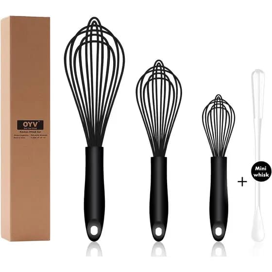 Batedor De Silicone Seguro Para Máquina De Lavar Louça OYV , Conjunto De 3 Designs À Prova D'água Selados , Batedores De