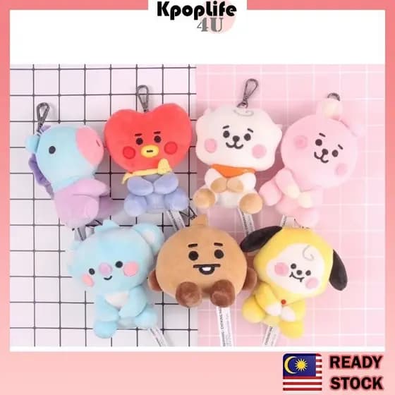KPOP BT BT 21 bebê brinquedo pelúcia saco charme chaveiro Kpop saco Deco FI00