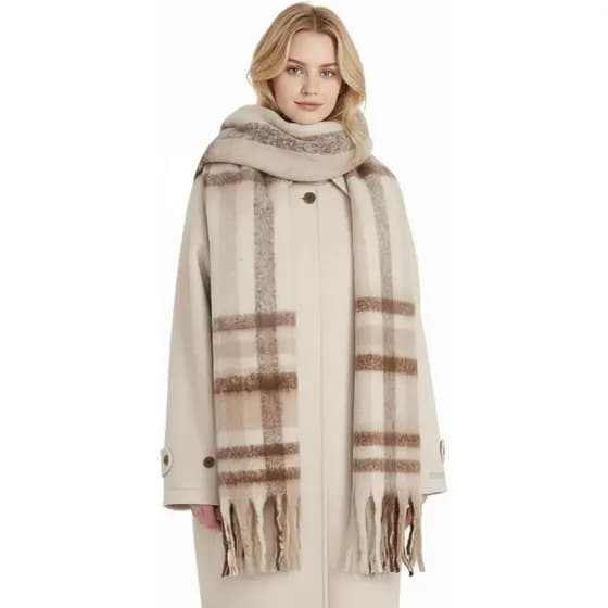 Cachecol para Mulheres, Quente para o Inverno, Xale Longo, Cachecóis Grandes para Clima Frio, Cachecóis Grossos Tipo Cob