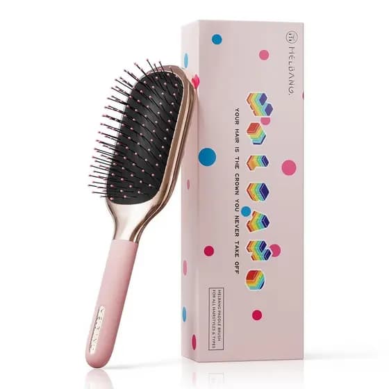 Escova Desembaraçadora de Cabelo MELBANG, Escova de Cabelo Tipo Paddle para Cabelo Molhado e Seco, Escova Desembaraçador