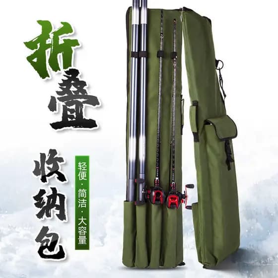 Bolsa multifuncional para artes de pesca, carretel de lona, bolsa para vara de pesca, bolsa portátil para vara de pesca,