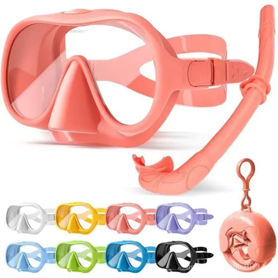 Conjunto de Snorkel para Adultos NARUTOO, Máscara de Snorkel Anti-Mofos em Cores Macaron Elegantes, Conjunto