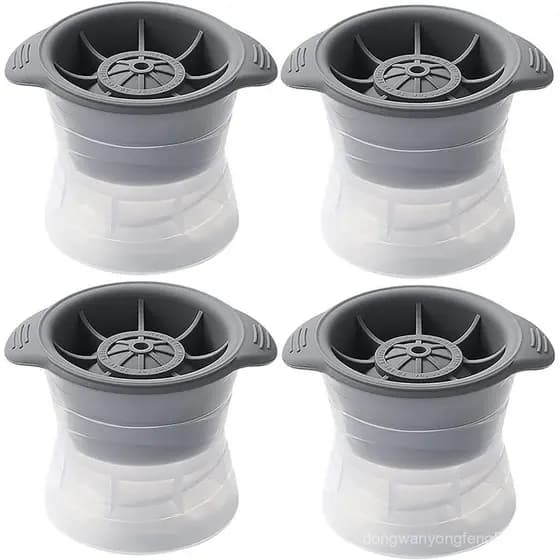 4 Formas de Gelo Esféricas Pequenas - Produzem Bolas de Gelo Cristalinas de cerca de 5CM (1,96"), Formas de Gelo Reutili