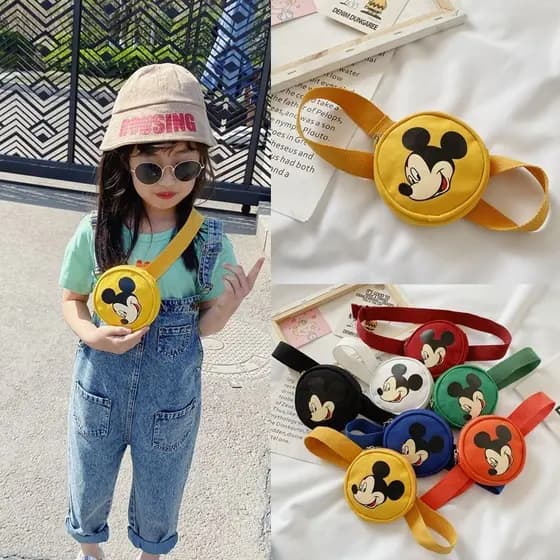 Bolsa de ombro infantil bolsa de ombro vendas diretas bolsa de peito infantil meninos meninas versão coreana pequena bol