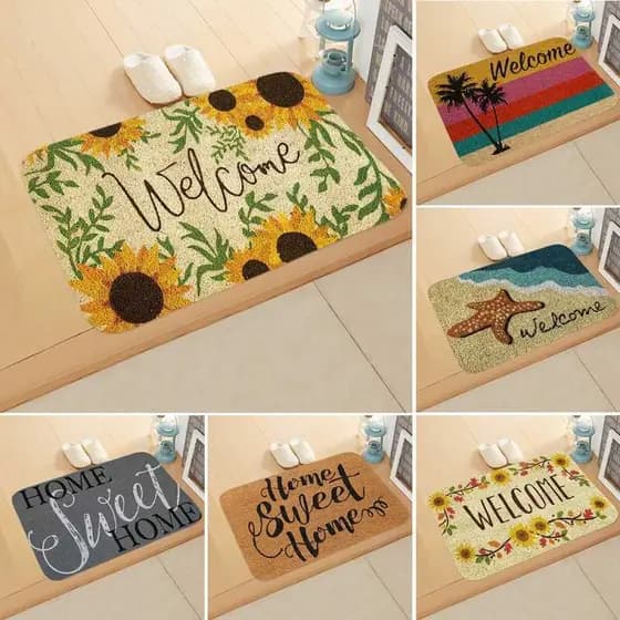 Letras de boas-vindas aos tapetes de casa Foyer tapetes absorventes de cozinha tapetes para pés