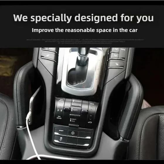 Novo Para Porsche Cayenne 2011-2018 Console Central Lacuna Acessório Do Carro Caixa De Armazenamento Braço Recipiente Or