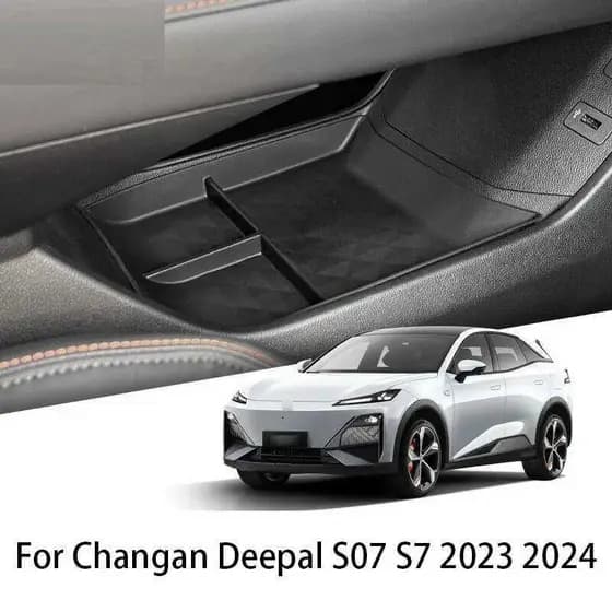 Console Central Preto Do Carro Para Changan Deepal S07 S7 2023 2024 2025 Caixa De Armazenamento Interior Acessórios Auto