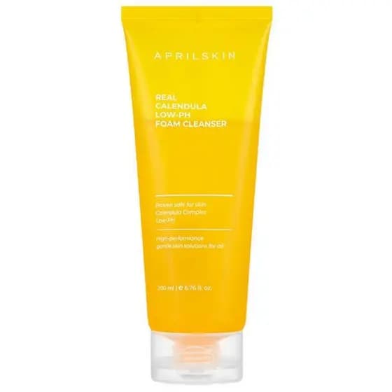 APRILCalendulaGel de Limpeza com Baixo pH | Vegano, Livre de Crueldade | Seco, Sensível, Com Tendência a Acne | Limpeza