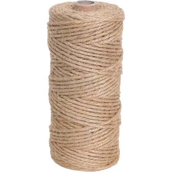 Corda de amarração resistente de 199,92 mm de espessura para decoração de casa, cor amarela natural, corda para embrulho