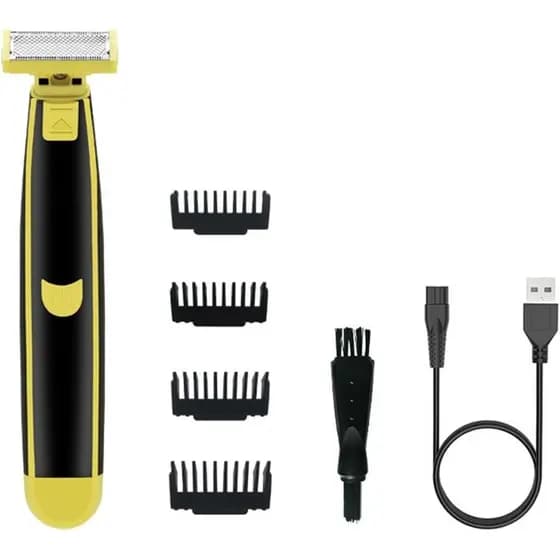 Aparador de Cabelo Molhado e Seco Aiershen, Barbeador Elétrico Unissex, Aparador de Pelos Corporais, Ferram