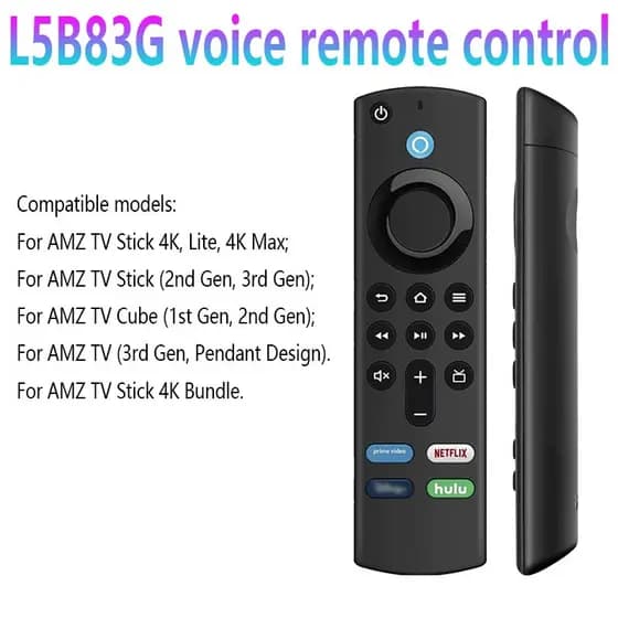 2 Pçs Substituição Bluetooth Controle Remoto De Voz Para Fire TV Stick 4K Max 3a Geração Vara Lite Cubo Controlador De I