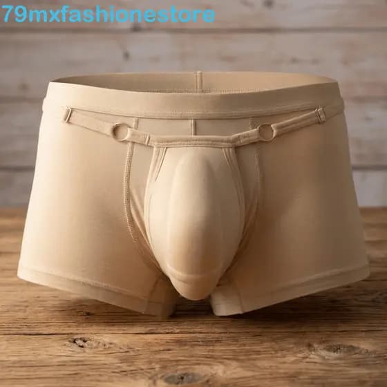 Tangas Com Almofada De Copo De Esponja MXFASHIONESB , Cuecas Acolchoadas Frontais 3D Push Up , Modelador Masculino Confo