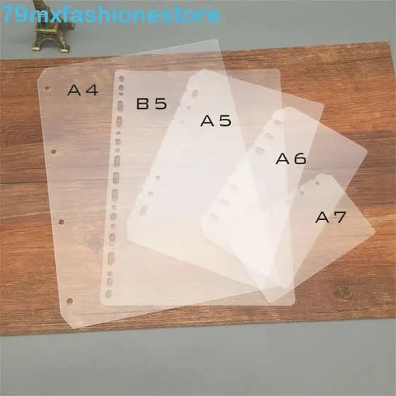 MXFASHIONESB Divisor De Caderno 2 Unidades De Página De Placa Transparente Papel Interno Agenda Fichário Organizador