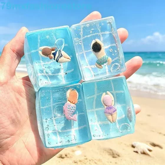 Brinquedos Do Aperto Da Piscina De MXFASHIONESB , Brinquedo Mole Macio Alívio Estresse Maltose Material , Ascensão Lenta