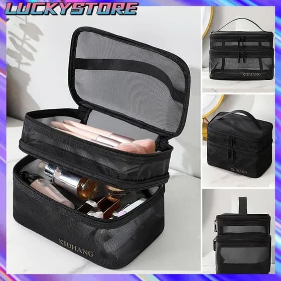 LUCKYSTOREGOODS Bolsa Cosmética De Viagem De Alta Qualidade Para Armazenamento Feminino De Grande Capacidade