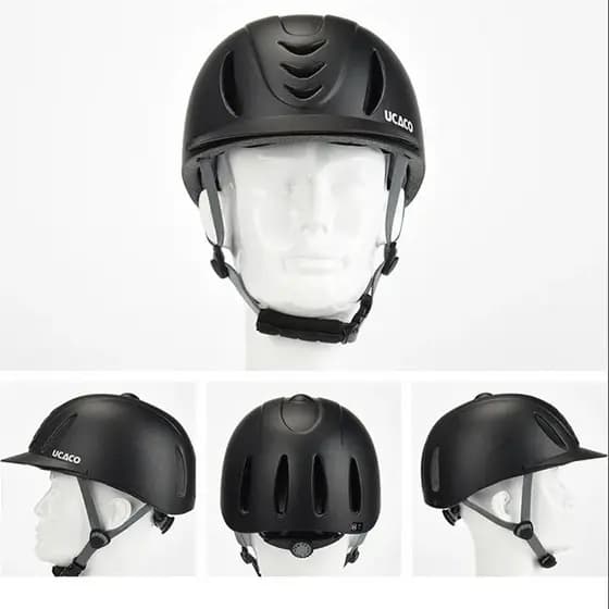 Capacete Equestre , Boné De Cavaleiro Ultraleve Respirável , Chapéu De Equitação Com Meia Capa Ajustável Duráve