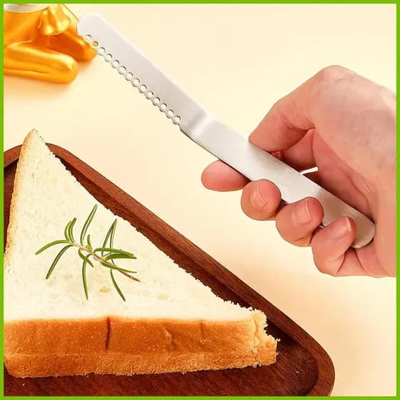 Espalhador De Facas De Manteiga Para Alimentos Aço Inoxidável Multifuncional Máquina De Lavar Louça Fatiador Seguro iadb