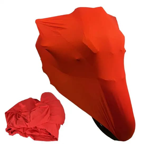 Vermelho M Universal Capa De Motocicleta Estiramento Protetor De Moto Interior À Prova De Poeira Sol Anti-UV