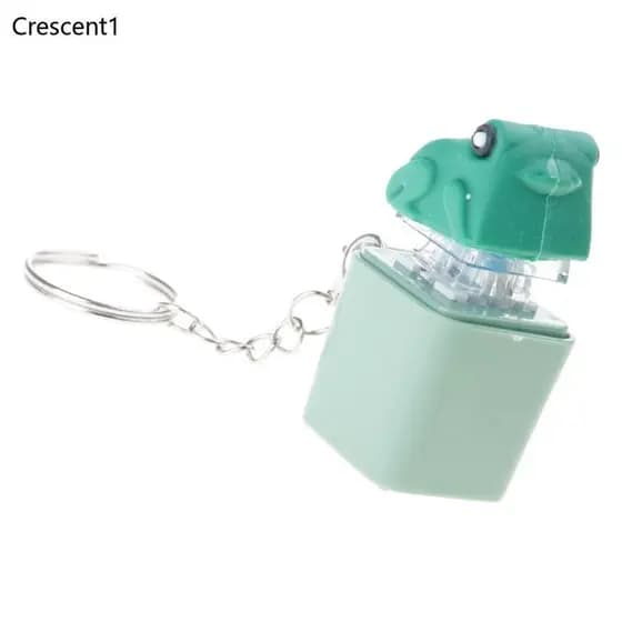 Crescent1 Mesa Escritório Brinquedo Sensorial Sapos Forma Keycap Efeitos Luz Sonora Ativada Por Imprensa