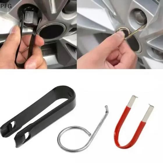 PFG 3 Peças Ferramenta De Remoção De Tampas De Porca De Roda Desmontagem Rápida Extrator De Pneu De Carro Para Carros FG