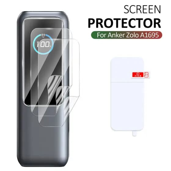 Para Anker Zolo A1695 Power Bank Protetor De Tela HD Claro Macio Filme Hidrogel Powerbank Display Premium Guarda Proteto
