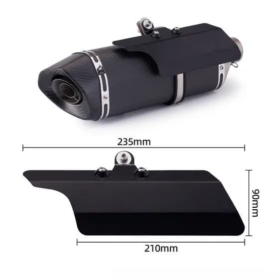 Tubo De Escape Da Motocicleta Resistente Ao Calor Capa Protetor Escudo Térmico Silenciador Guarda Anti-Escaldante