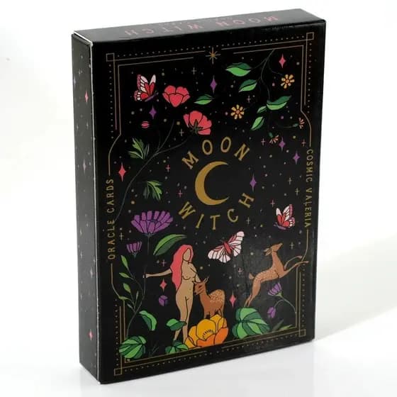 Tarô De Bruxa Lunar Lua Moderna Deck De Livros Adivinhação Cartas De Leitura Inglês Completo