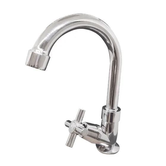 Torneira de cozinha para bancada mesa em ABS cromada em U