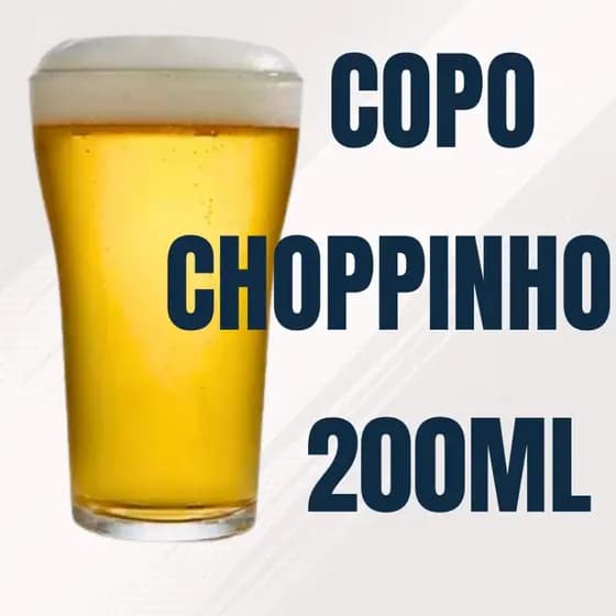 Choppinho Nadir Choppinho Original em Vidro Resistente de 200ml - Kit com 6/12/24 Unidades