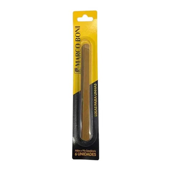 KIT C/ 6 LIXAS CANÁRIO PARA UNHAS