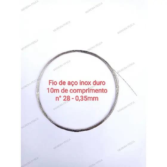Fio de aço para pesca n°28 - 10m