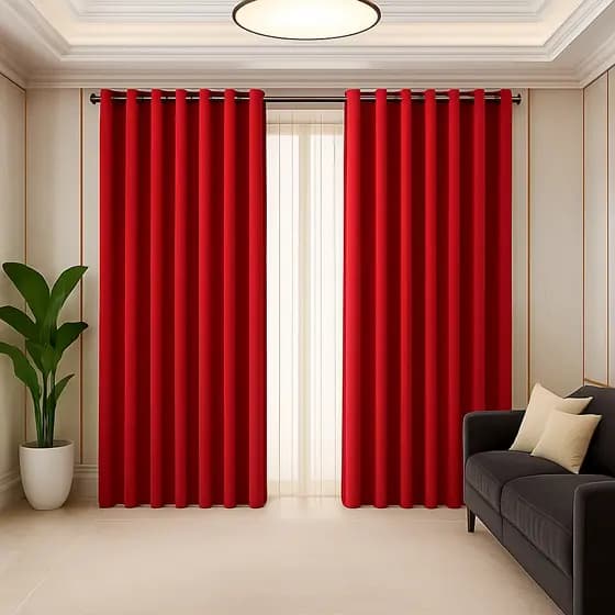 Cortina Corta Luz em Tecido 2,00 x 1,70 Metros Roma Ideal Quarto Sala Escritório Cozinha