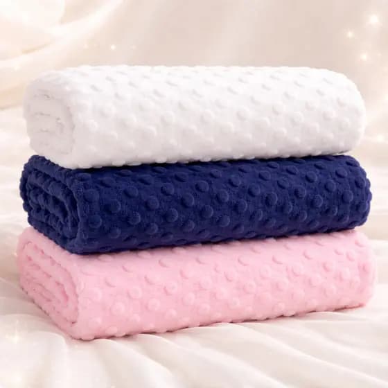 Pipoquinha Manta Cobertor Bebê Microfibra Menina Menino 1 metro x 75cm