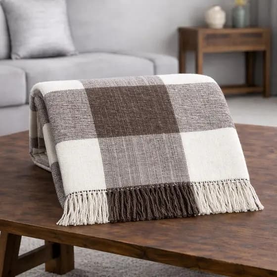 Manta Para Sofá Gigante 2,40x1,80m Grande Decorativa 100% Algodão Premium Resistente Luxo