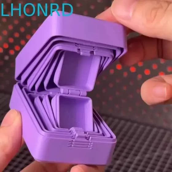 Armazenamento Multifuncional De Joias LHONRD , Caixa De Impressa Em 3D Portátil Criativa , Peculiar