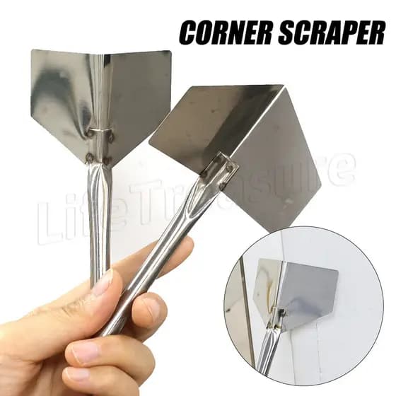 Ferramenta De Canto De Parede Seca De Aço Inoxidável-Ferramentas Manuais Para De Concreto Reboco-Espátula Interior E Exterior-Raspador Mão-Tijolos , Acabamento