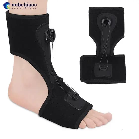 NOBELJIAOO Ajuste Do Botão Órtese Confortável De Queda De Pés Plantar Fascia Fixação Apoio Tornozelo Cuidados Com Os D2W5