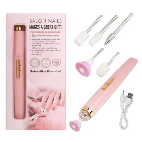 Máquina elétrica de manicure e pedicure, aparelho para cuidar das unhas( ja no Brasil sem taxas!)