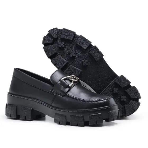 Sapato Feminino Mocassim Oxford Confortavel Blogueira