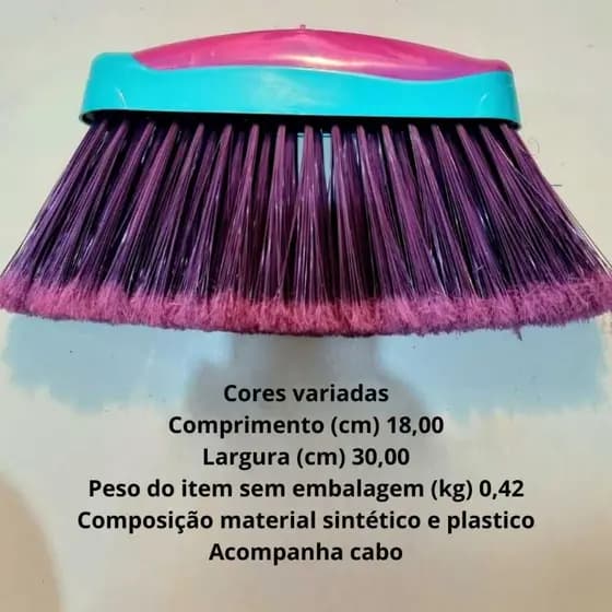 Vassouras com cabo - Vassoura (Master) Ideal para limpeza pesada