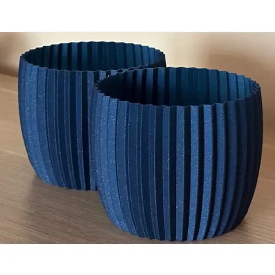 Vaso Decorativo Moderno Canelado para Plantas Suculentas e Cactos