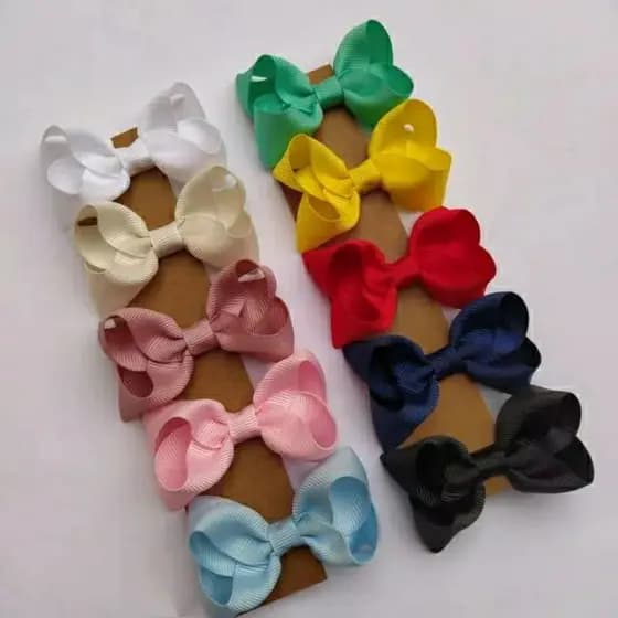 Kit 10 laços boutique Tam 6 cm - CORES SORTIDAS