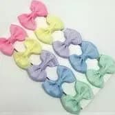 Laço kit 10 laços gravatinhas cores candy 💕 cores lisas