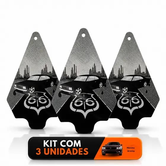 Kit 3 Aromatizantes Automotivos Carro Novo Premium